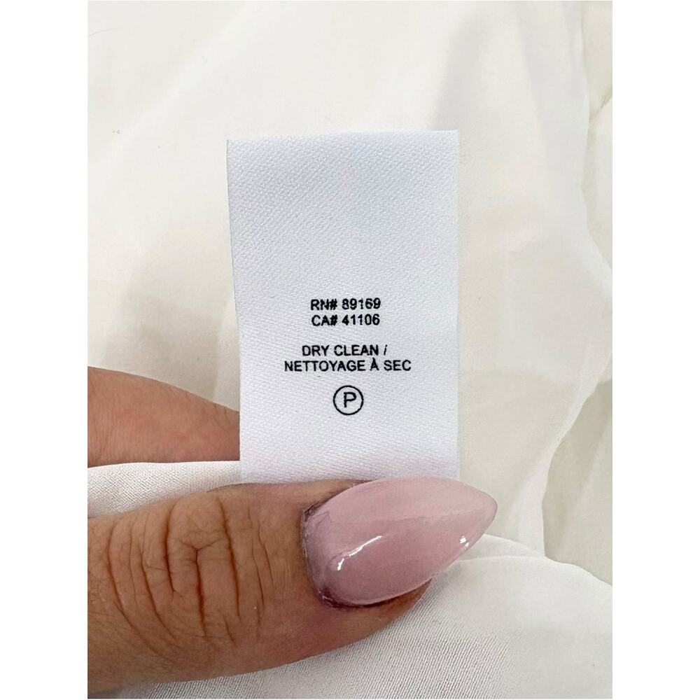 Derek Lam 10 Crosby White Pleated Mixed Media Midi Dress NWT Size 6 Designer - Picture 16 of 16